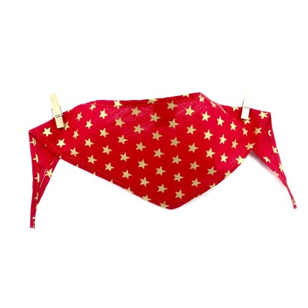 Bandana Golden Stars Red