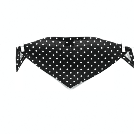 BANDANA CASUAL Black Dots Small