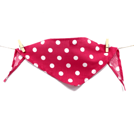 BANDANA CASUAL Fuchsia Dots Big