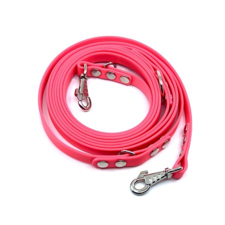 Smycz Biothane Neon Pink