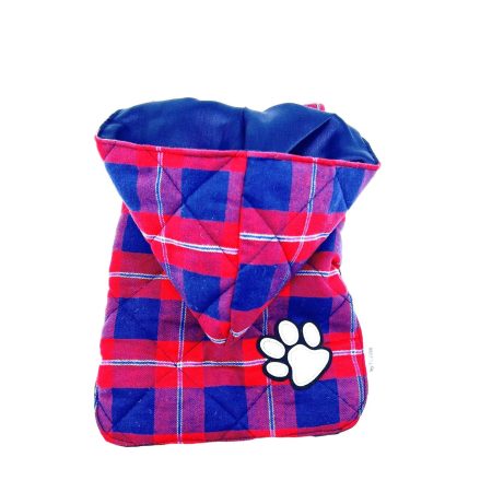 Kurtka Hoodie Check Red