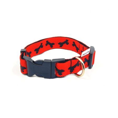 Obroża Bones On Red