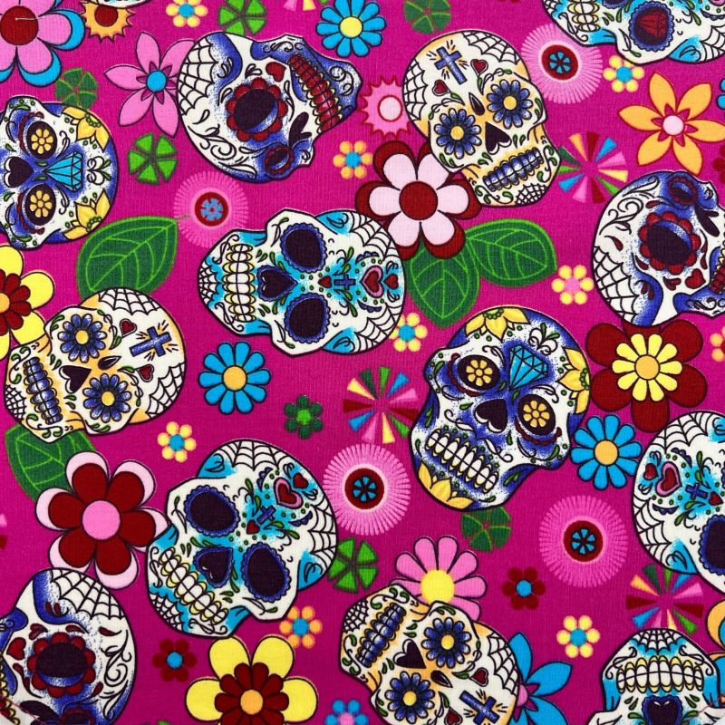 Bandana dla Psa Calavera Fuchsia