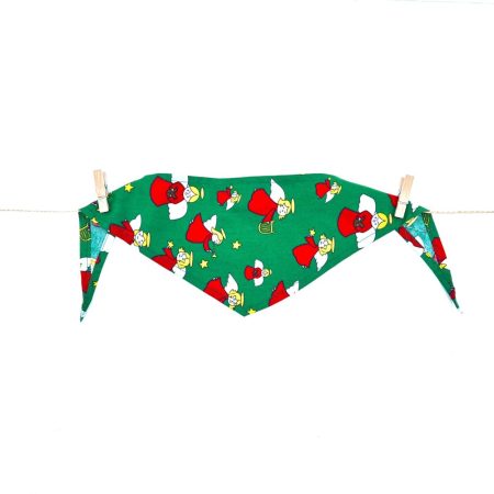 Swiateczna chusta dla psa Holly Angels Green